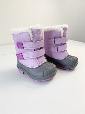 Cat & Jack Infant Toddler Light Purple Winter Boots ~ 5